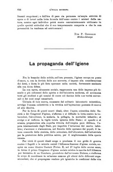 L'Italia moderna rivista dei problemi della vita italiana