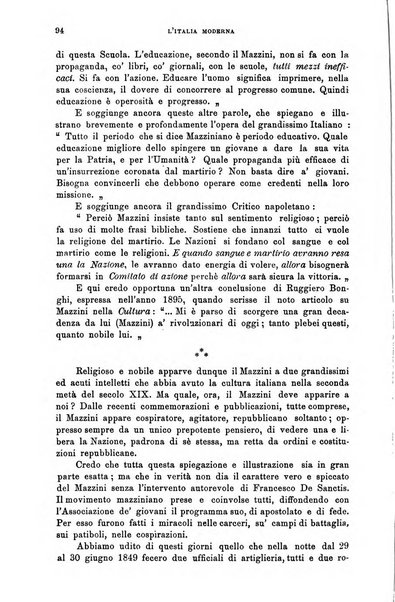 L'Italia moderna rivista dei problemi della vita italiana