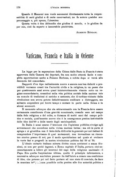 L'Italia moderna rivista dei problemi della vita italiana