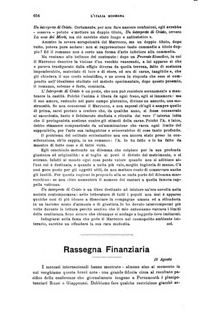 L'Italia moderna rivista dei problemi della vita italiana