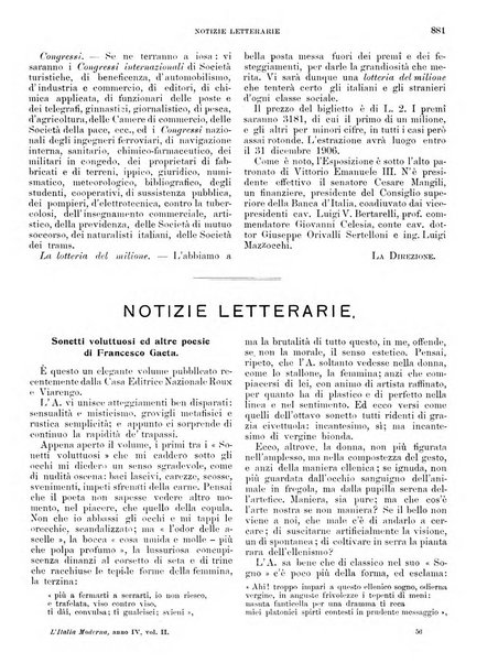 L'Italia moderna rivista dei problemi della vita italiana