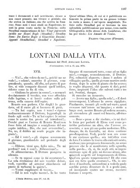 L'Italia moderna rivista dei problemi della vita italiana