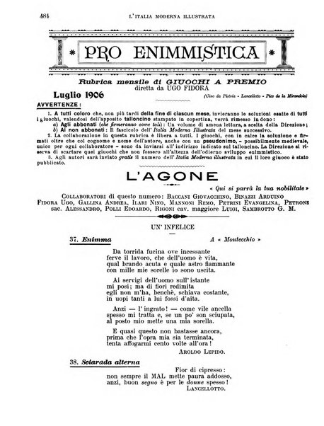 L'Italia moderna rivista dei problemi della vita italiana