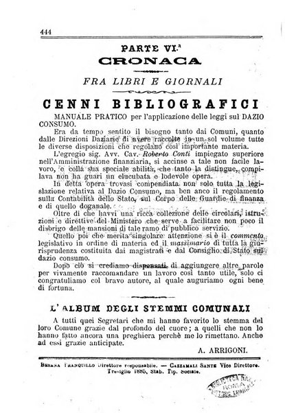 [l monitore delle pubbliche amministrazioni giornale di dottrina e giurisprudenza pei comuni e per le provincie del Regno