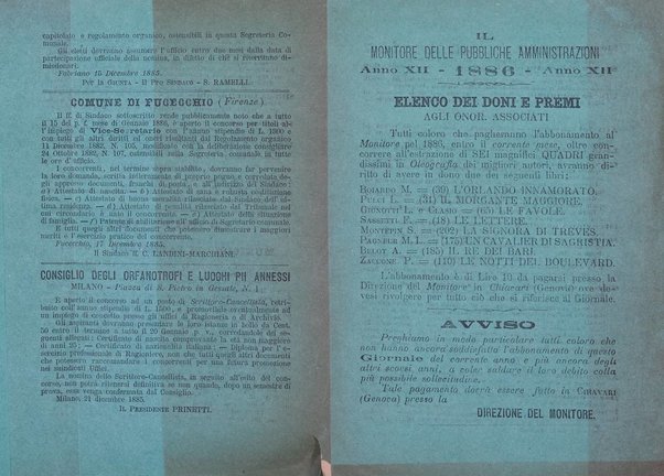 [l monitore delle pubbliche amministrazioni giornale di dottrina e giurisprudenza pei comuni e per le provincie del Regno