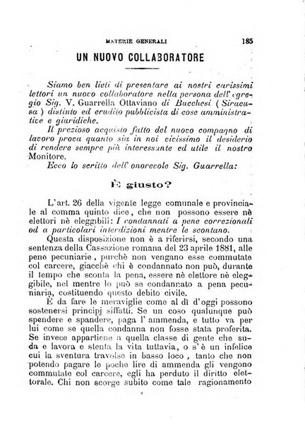 [l monitore delle pubbliche amministrazioni giornale di dottrina e giurisprudenza pei comuni e per le provincie del Regno