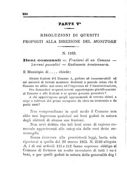 [l monitore delle pubbliche amministrazioni giornale di dottrina e giurisprudenza pei comuni e per le provincie del Regno