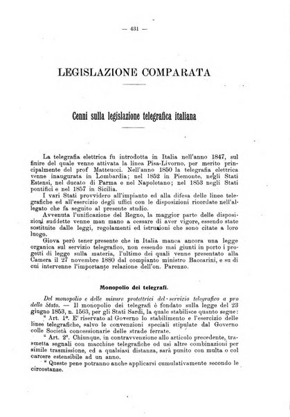 Rivista di legislazione e di statistica comparata