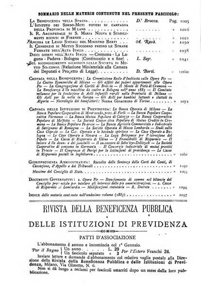 Rivista della beneficenza pubblica e delle istituzioni di previdenza