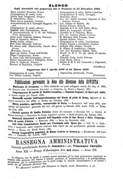 Rivista della beneficenza pubblica e delle istituzioni di previdenza