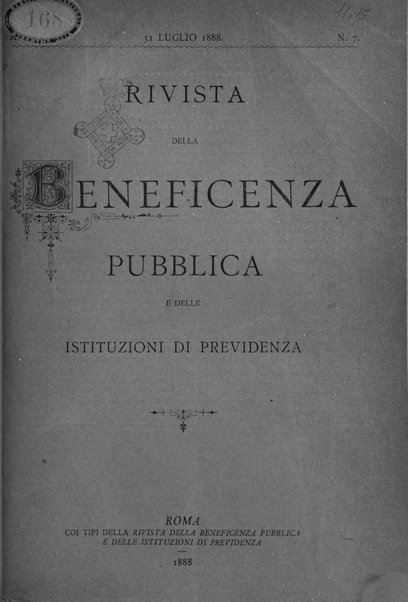 Rivista della beneficenza pubblica e delle istituzioni di previdenza