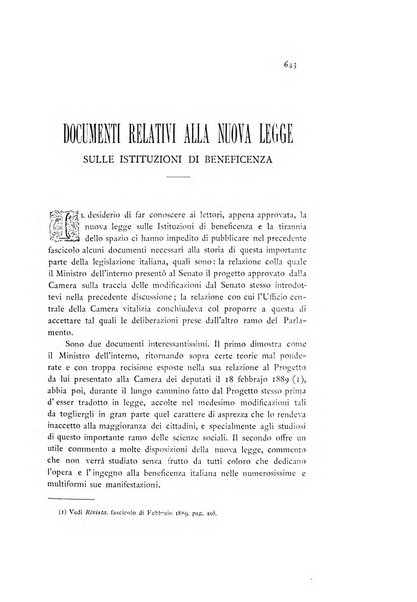 Rivista della beneficenza pubblica e delle istituzioni di previdenza