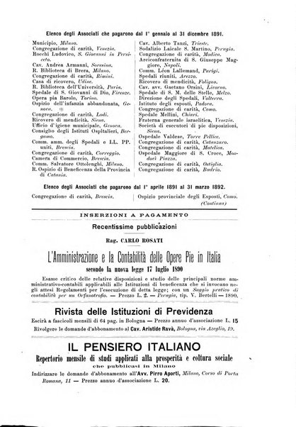 Rivista della beneficenza pubblica e delle istituzioni di previdenza