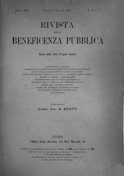 Rivista della beneficenza pubblica e delle istituzioni di previdenza