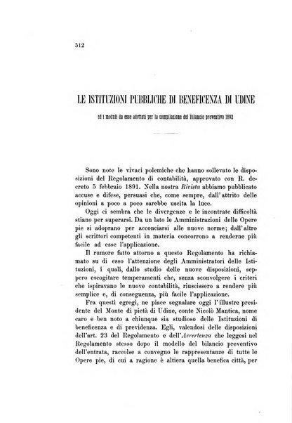 Rivista della beneficenza pubblica e delle istituzioni di previdenza