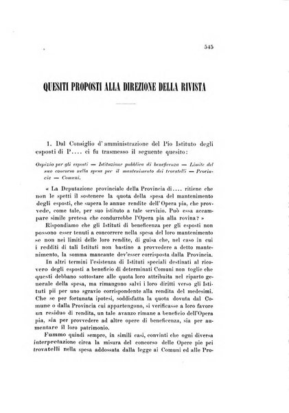 Rivista della beneficenza pubblica e delle istituzioni di previdenza