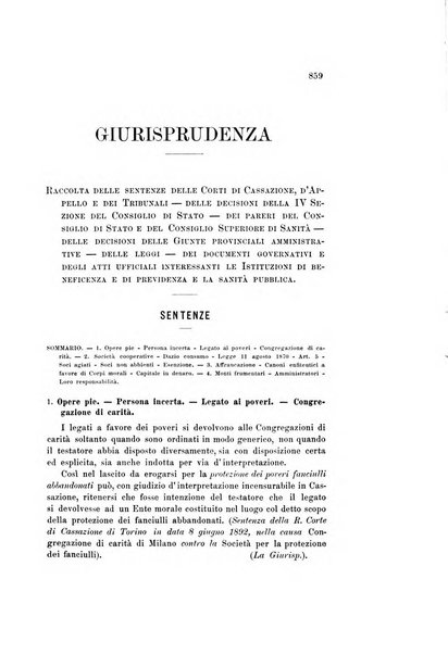 Rivista della beneficenza pubblica e delle istituzioni di previdenza