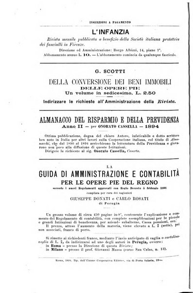 Rivista della beneficenza pubblica e delle istituzioni di previdenza