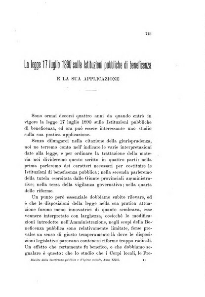 Rivista della beneficenza pubblica e delle istituzioni di previdenza