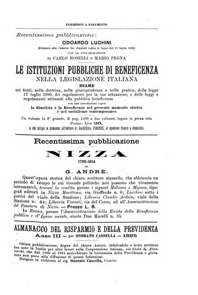 Rivista della beneficenza pubblica e delle istituzioni di previdenza