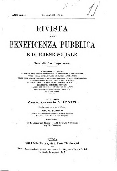 Rivista della beneficenza pubblica e delle istituzioni di previdenza