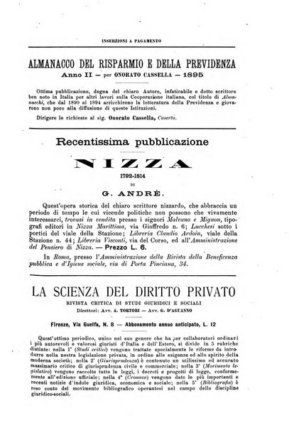 Rivista della beneficenza pubblica e delle istituzioni di previdenza