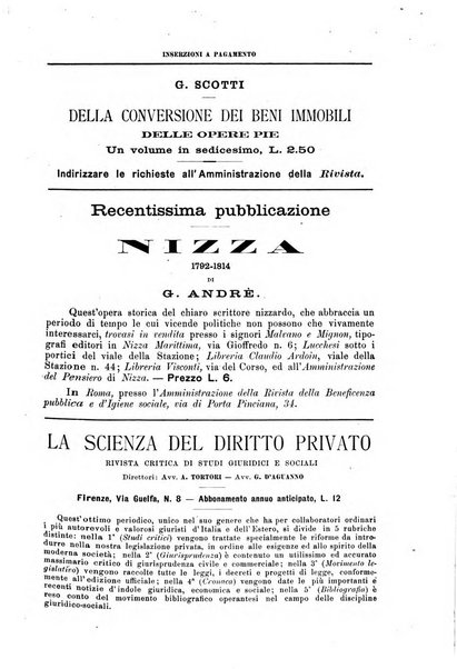 Rivista della beneficenza pubblica e delle istituzioni di previdenza