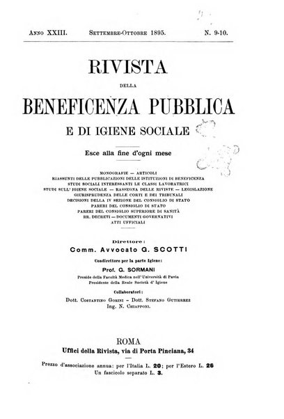 Rivista della beneficenza pubblica e delle istituzioni di previdenza