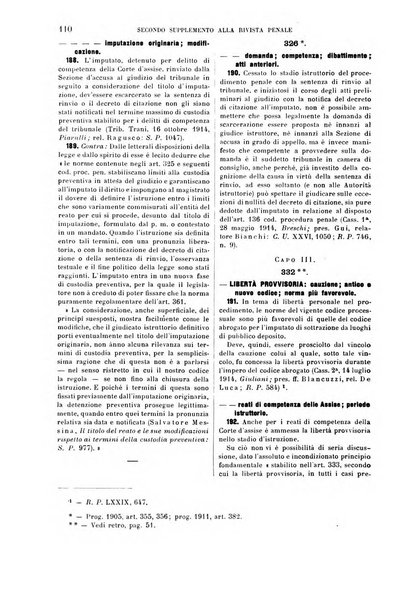 Il codice di procedura penale illustrato articolo per articolo ... secondo supplemento alla Rivista Penale