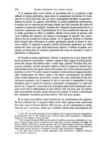 Il codice di procedura penale illustrato articolo per articolo ... secondo supplemento alla Rivista Penale