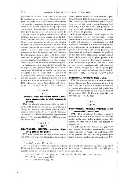 Il codice di procedura penale illustrato articolo per articolo ... secondo supplemento alla Rivista Penale