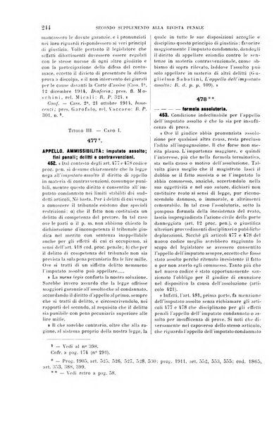 Il codice di procedura penale illustrato articolo per articolo ... secondo supplemento alla Rivista Penale