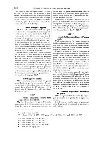 Il codice di procedura penale illustrato articolo per articolo ... secondo supplemento alla Rivista Penale