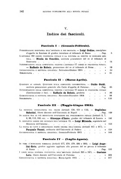 Il codice di procedura penale illustrato articolo per articolo ... secondo supplemento alla Rivista Penale