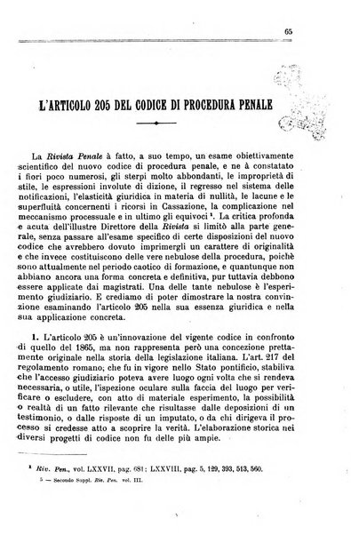 Il codice di procedura penale illustrato articolo per articolo ... secondo supplemento alla Rivista Penale