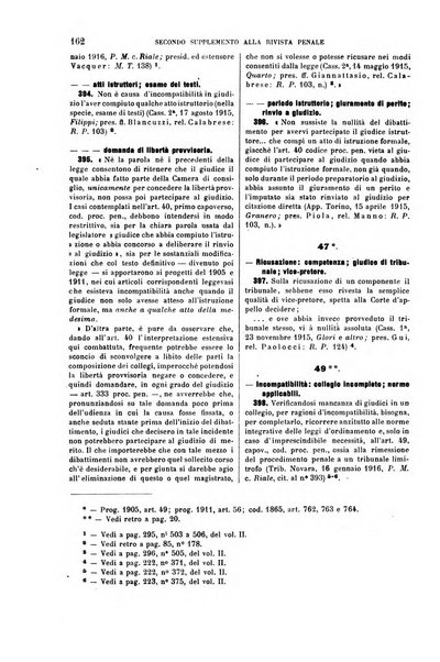 Il codice di procedura penale illustrato articolo per articolo ... secondo supplemento alla Rivista Penale