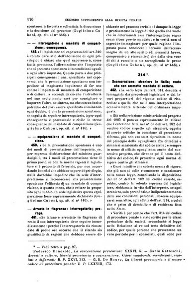 Il codice di procedura penale illustrato articolo per articolo ... secondo supplemento alla Rivista Penale