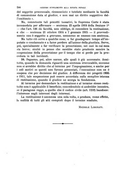 Il codice di procedura penale illustrato articolo per articolo ... secondo supplemento alla Rivista Penale