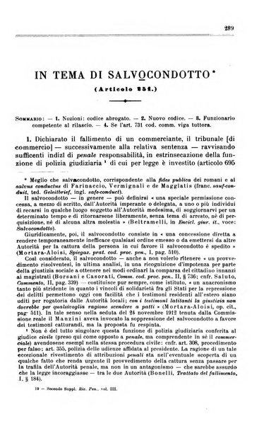 Il codice di procedura penale illustrato articolo per articolo ... secondo supplemento alla Rivista Penale