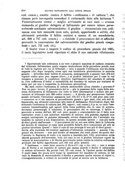 Il codice di procedura penale illustrato articolo per articolo ... secondo supplemento alla Rivista Penale