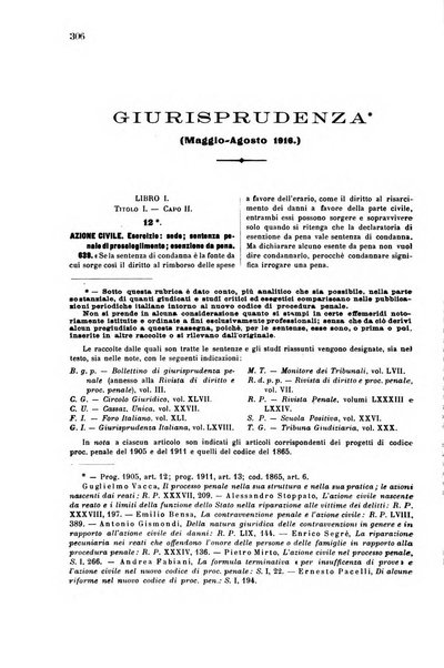 Il codice di procedura penale illustrato articolo per articolo ... secondo supplemento alla Rivista Penale