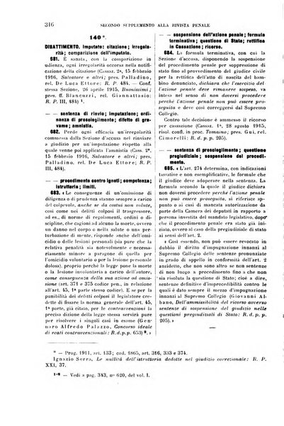 Il codice di procedura penale illustrato articolo per articolo ... secondo supplemento alla Rivista Penale