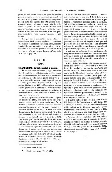 Il codice di procedura penale illustrato articolo per articolo ... secondo supplemento alla Rivista Penale