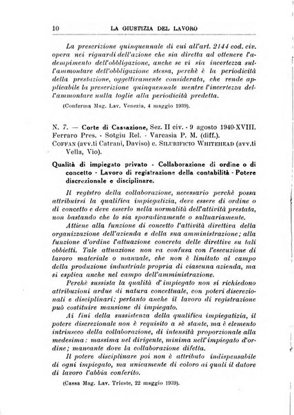 La giustizia del lavoro periodico mensile di Diritto e giurisprudenza del lavoro