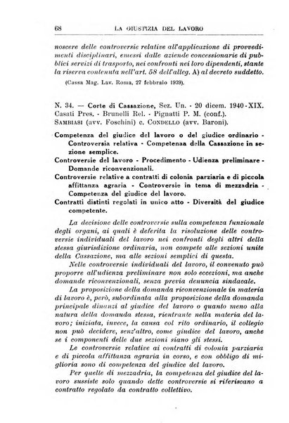 La giustizia del lavoro periodico mensile di Diritto e giurisprudenza del lavoro