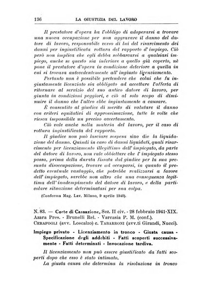 La giustizia del lavoro periodico mensile di Diritto e giurisprudenza del lavoro