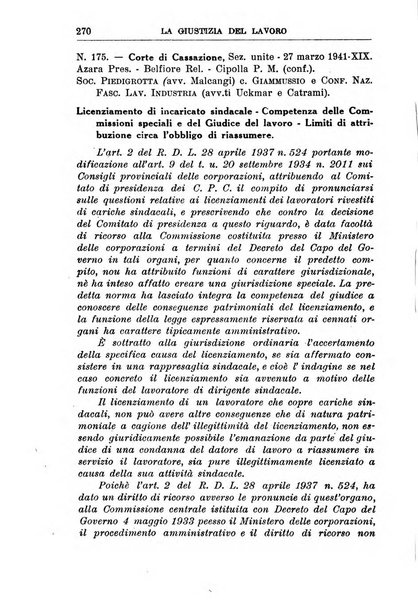 La giustizia del lavoro periodico mensile di Diritto e giurisprudenza del lavoro