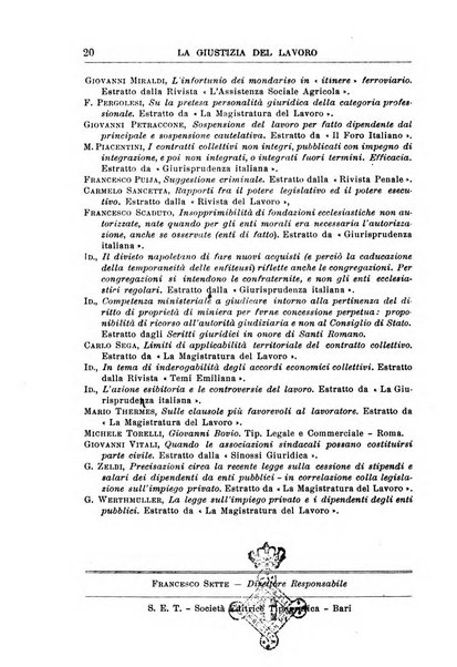 La giustizia del lavoro periodico mensile di Diritto e giurisprudenza del lavoro