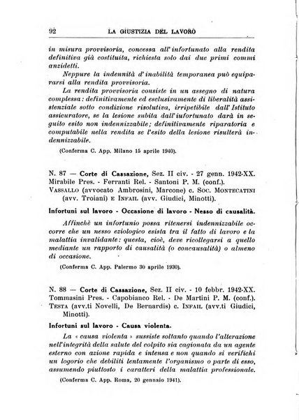 La giustizia del lavoro periodico mensile di Diritto e giurisprudenza del lavoro