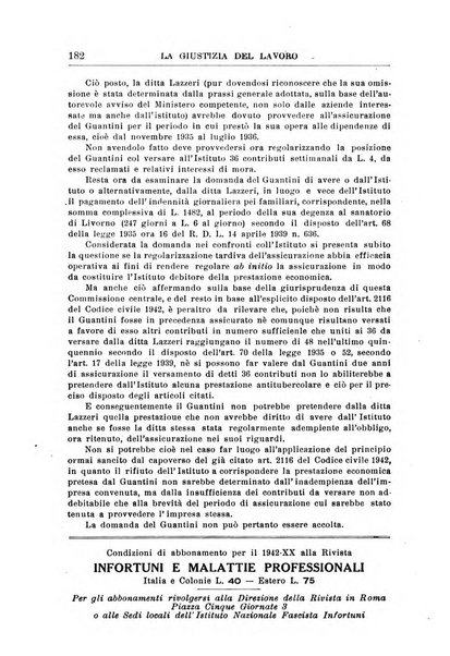 La giustizia del lavoro periodico mensile di Diritto e giurisprudenza del lavoro